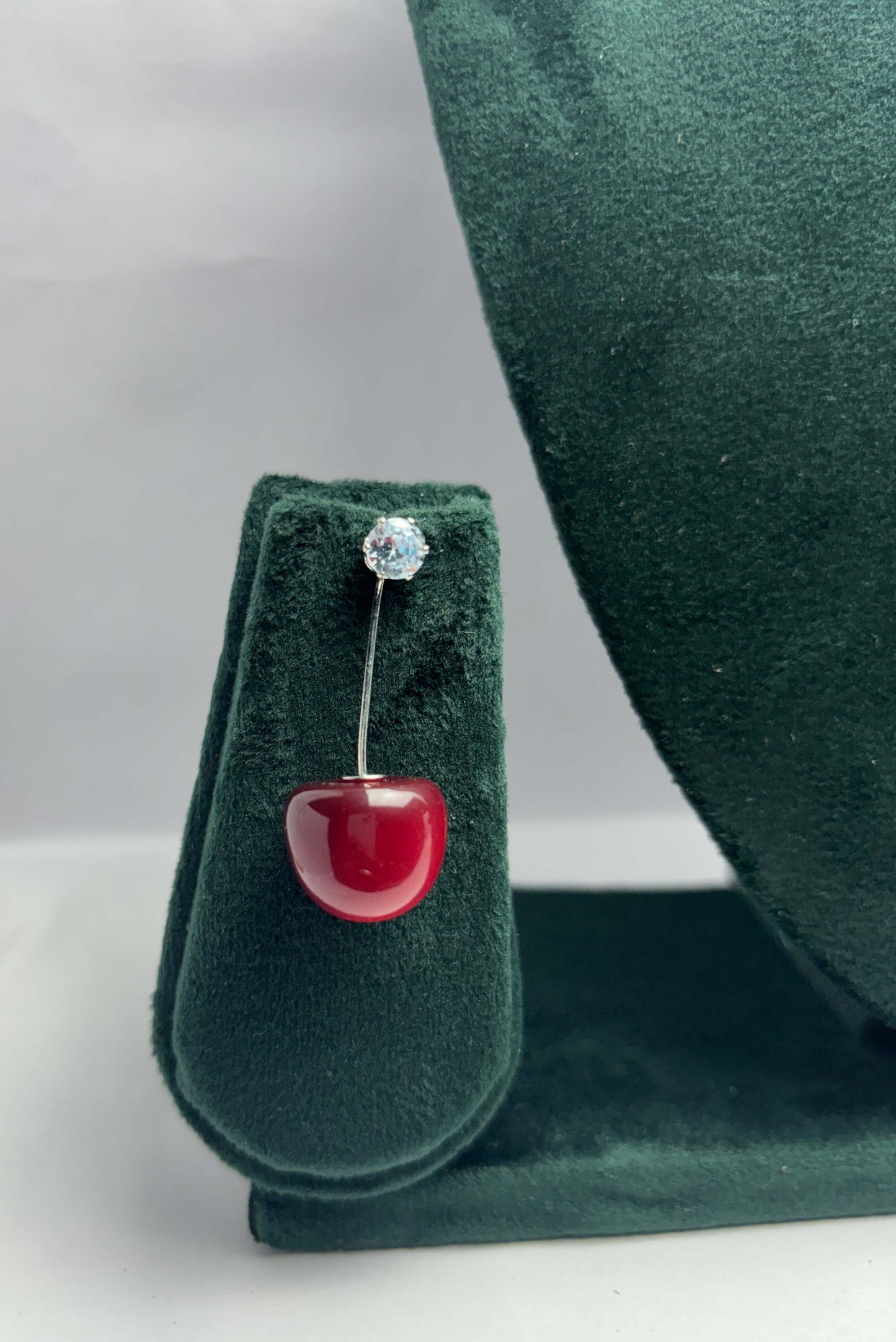 pair of cherry earrings