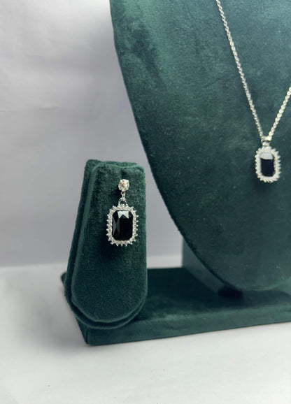 Black onyx jewelry set