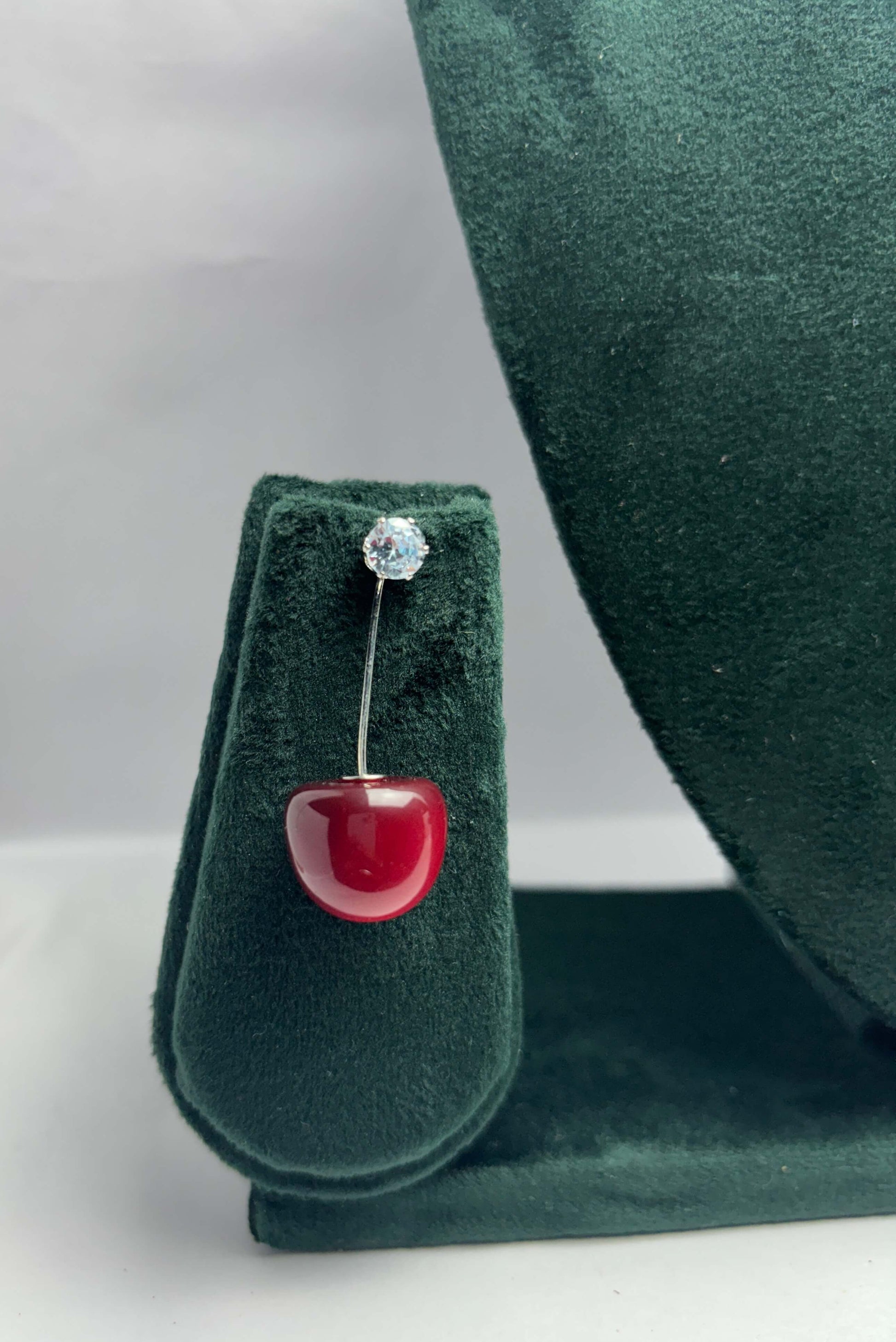 pair of cherry earrings