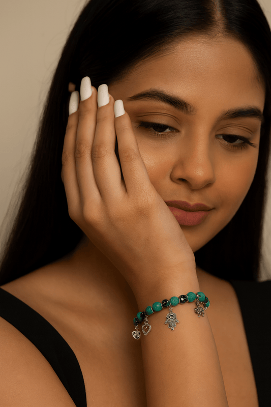 Symbolic Charms Bracelets - Colorful Boho Beaded Jewelry for Women | AureyaGreenaccessories for womenbeaded bracelet