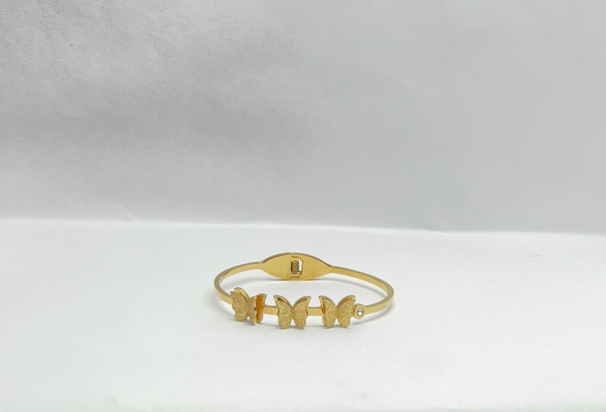 Golden Butterfly Bangle Set - Premium Fashion Bracelet Gift for Her | AUREYAAUREYA FASHIONaffordable jewelryanniversary gift